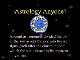 Astrology Anyone? - Summit School District / Overview