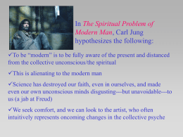 The Spiritual Problem of Modern Man