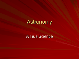 Astronomy and Astrology, what is a science