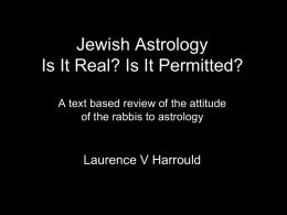Jewish Astrology Is It Real? Is It Permitted?