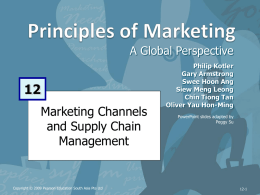 Marketing Logistics and Supply Chain Management