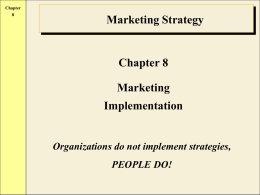 Approaches to Marketing Implementation