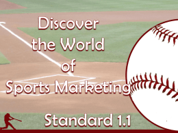 1.1 Sports Marketing
