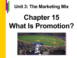 What Is Promotion?