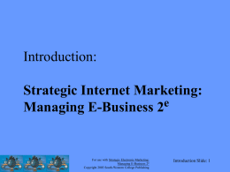 Chapter2: Understanding E-Business Technology