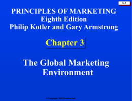 Chapter 3: The Marketing Environment