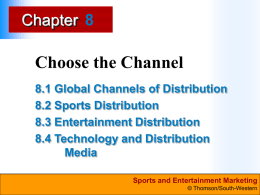 Chapter 8 PPT Choose the Channel
