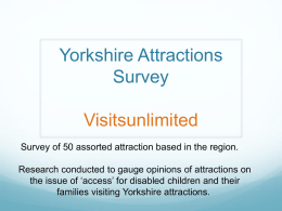 the VU Yorkshire Survey