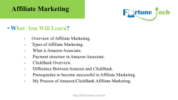 Affiliate Marketing - Official Blog of Fortune Tech