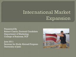 International Market Expansion
