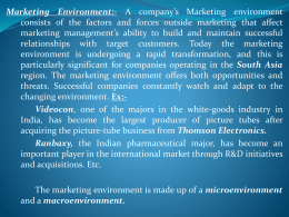3. Marketing Environment