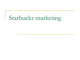 Starbucks marketing - Turismo