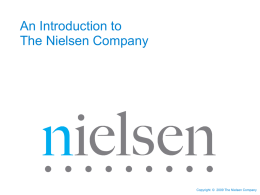 The Nielsen Company Overview Presentation