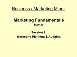 The Marketing Plan - Department of Information Technologies
