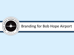 Branding for Bob Hope Airport