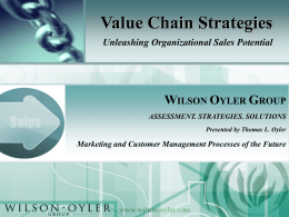 Value Chain Strategies