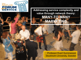 Gummesson - Naples Forum on Service