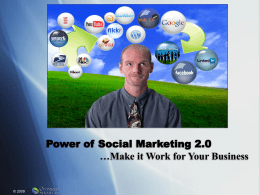 Power of Social Marketing 2.0