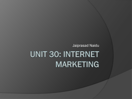 unit 30 - Internet Marketing