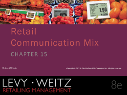 Retail Communication Mix