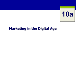 Marketing Strategy in the Digital Age