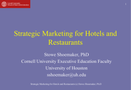 Marketing for Hotels and Restaurants Part 1 2008