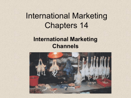 International Marketing Chapter 2 - Click each photo for additonal