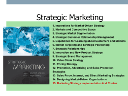 Marketing Strategy Implementation and Control
