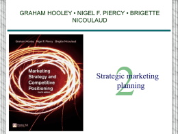 CHAPTER 2: Strategic marketing planning