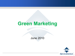Green Marketing June 2010