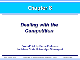 kotler08exs-Dealing with the Competition