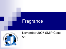 Fragrance - Bournemouth University | Publications