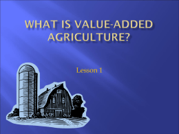 Lesson 1 - Agricultural Marketing Resource Center
