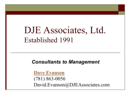 DJE Associates, Ltd
