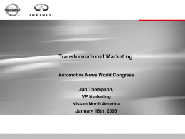 Transformational Marketing - Front Page