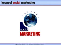 KOEPPEL PPT TEMPLATE - Koeppel Social Marketing