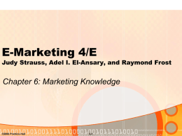 E-Marketing 4/E Judy Strauss, Adel I. El