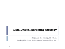 Data Driven Marketing Strategy full