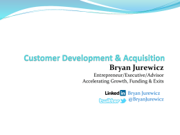 Customer Development & Acquisition