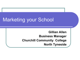 Marketing your School - School Business Management