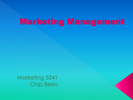 Marketing Management - Southern Methodist University