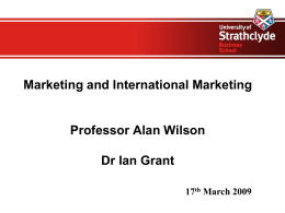 Planning for Marketing Communications