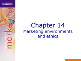 Essentials of marketing – Chapter 14