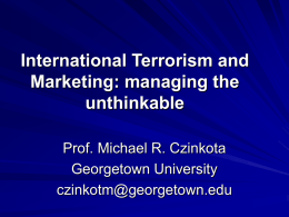 International Terrorism and Marketing