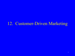 13. Customer-Driven Marketing