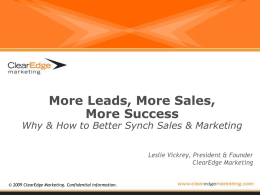 ClearEdge Marketing PPT Template
