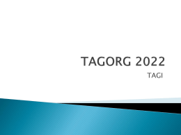 TAGORG 2022