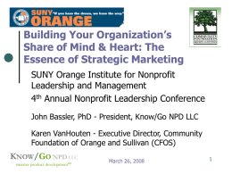 The Essence of Strategic Marketing for Nonprofits