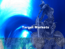 4.3 Target Markets