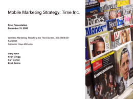 Time Inc. Mobile Marketer, 2/13/08 SMS Alerts